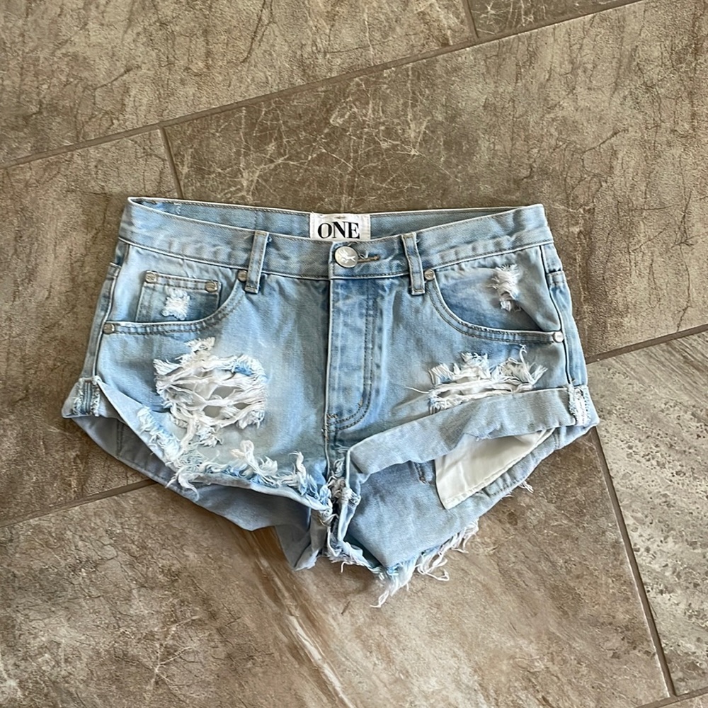 One Teaspoon Jean Shorts